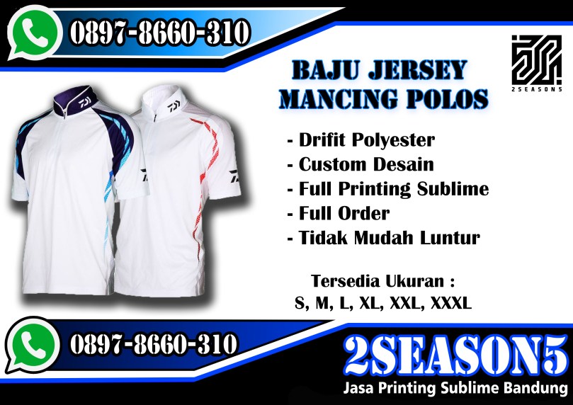 WA 0897-8660-310 | Baju Jersey Mancing Polos